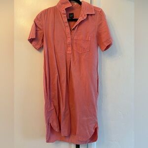 GAP Pink Shirt Dress